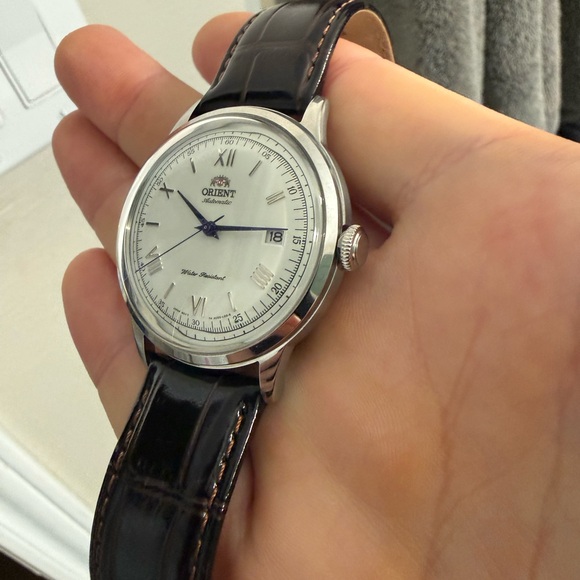 Orient Bambino V2 with Brown Leather Strap - Picture 2 of 4